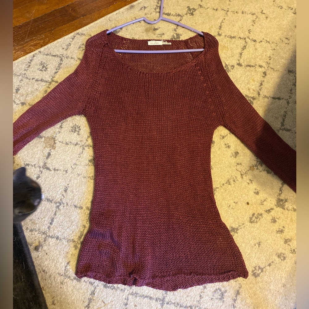 Anthropologie boat neck knit tunic size S